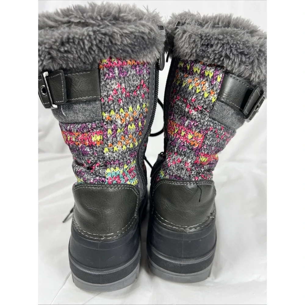 Dream Pairs Girls Size 11  Snow Boots Waterproof‎ Warm Cozy Anti-slip